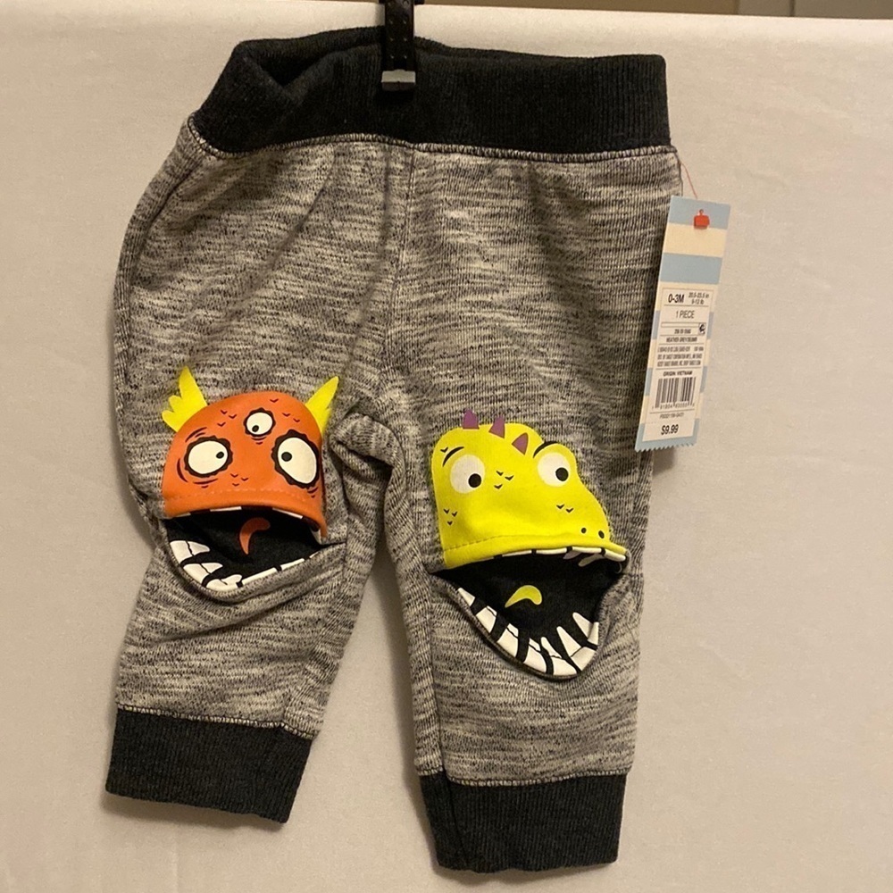 Cat and Jack jogging pants size 0-3 months gray